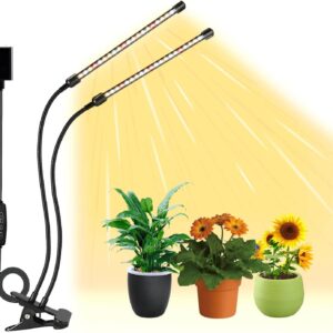 2-Head Clip On LED Grow Light