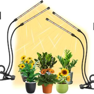 2-Pack 2-Head Clip On Grow Light