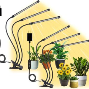 2-Pack 3-Head Clip On Grow Light