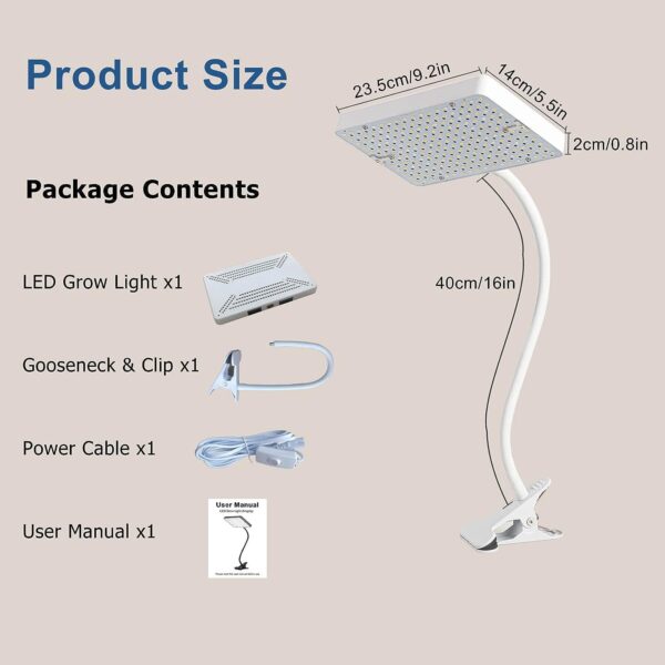JINHONGTO 2-Pack Clip On Grow Light - Image 6